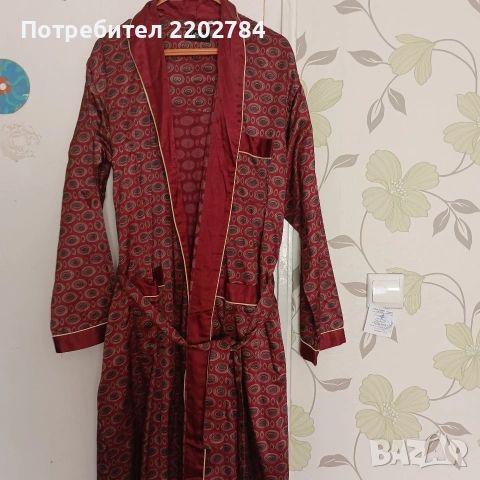 Копринен мъжки халат,халати, снимка 15 - Бельо - 26675025