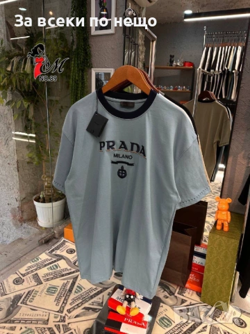Prada Мъжка Памучна Тениска👕Мъжка Блуза С Къс Ръкав Прада - Различни Цветове Код SK1177, снимка 4 - Тениски - 53969183