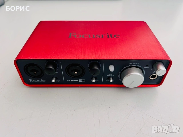 Focusrite Scarlett 2i2 (1st Gen) USB Audio Interface, снимка 2 - Други - 55171563