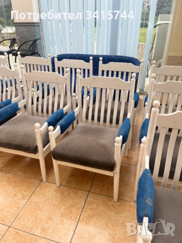 Продавам втора употреба дивани и бели столове, снимка 2 - Столове - 54615852
