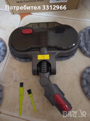Двойно въртящ се моп комплект, съвместим с прахосмукачки Dyson, снимка 2 - Прахосмукачки - 54001258