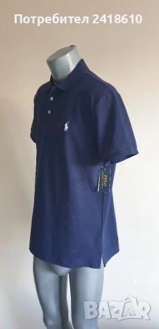 POLO Ralph Lauren Pique Cotton Custom Slim Fit Mens Size L НОВО! ОРИГИНАЛ! Мъжка Тениска!, снимка 10 - Тениски - 54873823