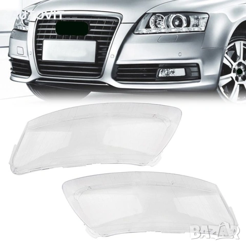 Стъкла за фарове за Audi A6 C6 (2006-2011), снимка 2 - Аксесоари и консумативи - 55030690