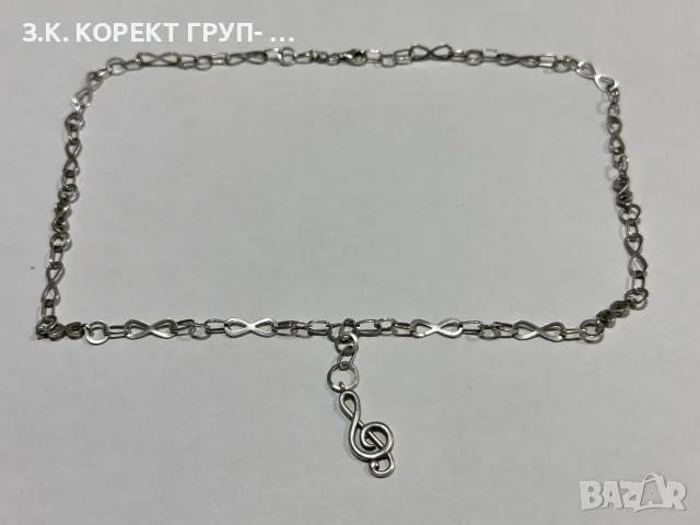 Сребърен синджир 925 – 9,72 гр., снимка 3 - Колиета, медальони, синджири - 55695517