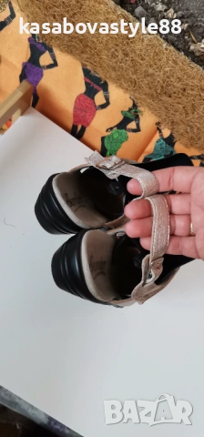 Златисти Сандали от естествена кожа 40 н., снимка 4 - Сандали - 54863789