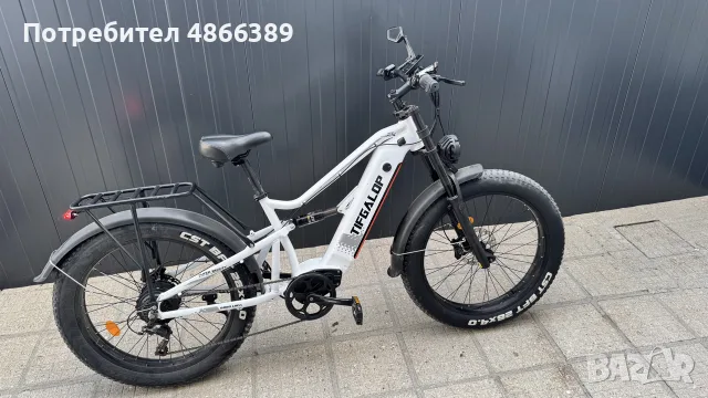 Електрически велосипед TIFGALOP 750W, снимка 2 - Велосипеди - 55419194