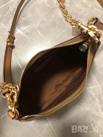 Coach Teri Shoulder Bag Signature Canvas – Chalk / Tan, снимка 6 - Чанти - 55416360