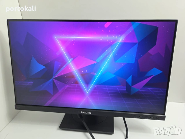 +Гаранция! IPS HDMI + тонколони говорители Монитор Philips 242B1 23.8", снимка 4 - Монитори - 55282587