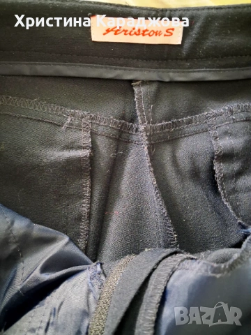 Дамски тъмно- син панталон, снимка 3 - Панталони - 54310306