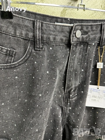  дънки с камъчета – светъл/тъмен деним – 23€, снимка 3 - Дънки - 54369674