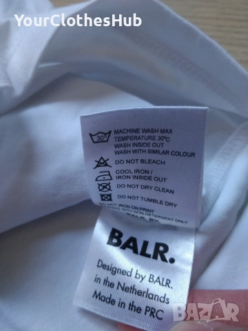НОВА BALR Big Club Logo T-Shirt XXS size Дамска тениска, снимка 5 - Тениски - 53980925