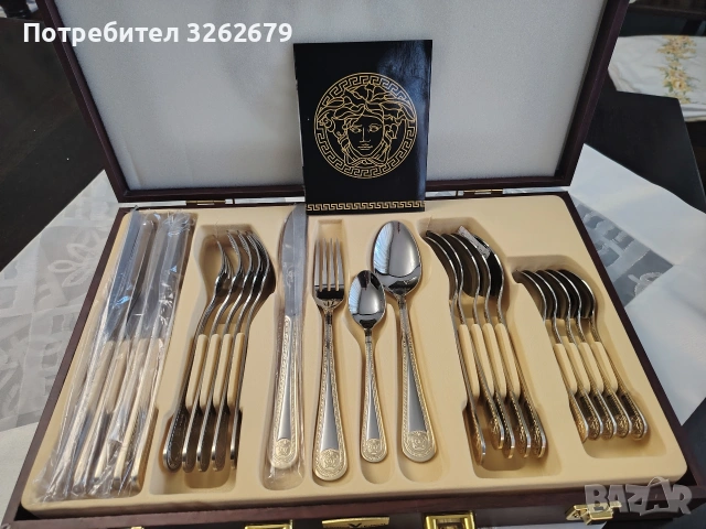 versace limited iditon нов луксозен комплект за хранене , снимка 2 - Сервизи - 54669293