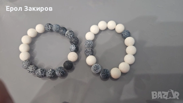 Гривни дамски и мъжки с естествени камъни, снимка 12 - Гривни - 54532578