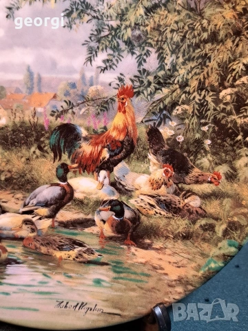 декоративна порцеланова чиния 35/1, снимка 3 - Декорация за дома - 54270418