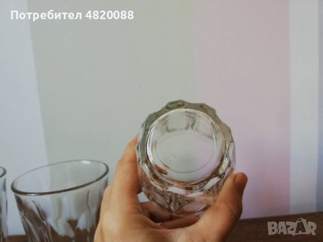 Стъклени чаши 7 бр. ПАКЕТНА цена НОВИ, снимка 4 - Чаши - 55130395