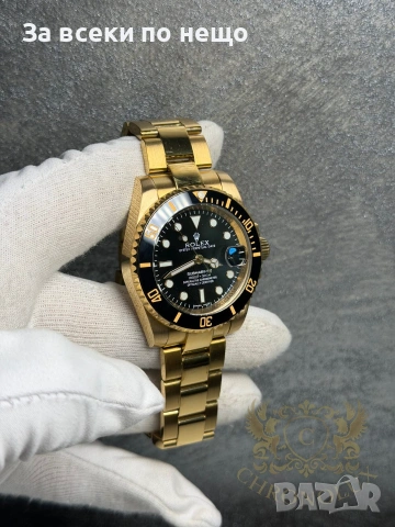 Rolex Submariner Gold Мъжки Часовник С Автоматичен Механизъм Код Chronolux29, снимка 2 - Мъжки - 55080581
