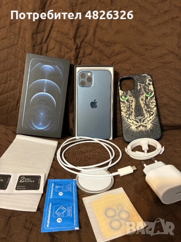 iPhone 12 Pro Pacific Blue пълен комплект, снимка 2 - Apple iPhone - 54541031