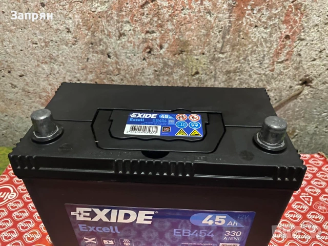 Нов акумулатор Exide 45 амп/ч 330 А азиатка R+, снимка 2 - Аксесоари и консумативи - 54992038