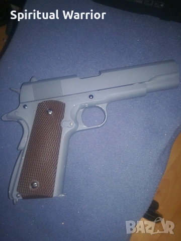 Colt 1911 Anniversary model, Airsoft CO2, 1joules, with blowback, снимка 4 - Въздушно оръжие - 54963048