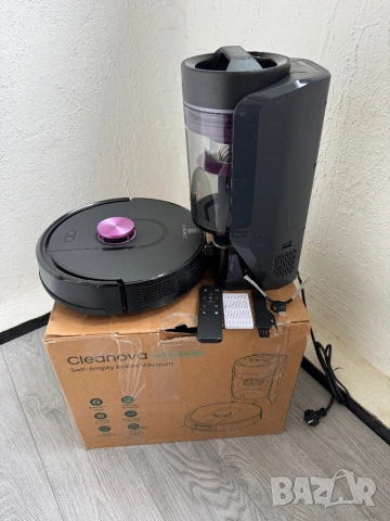Робот Прахосмукачка Vexilar Cleanova W15 | 10000Pa и Станция Без Торба!, снимка 2 - Прахосмукачки - 54543543
