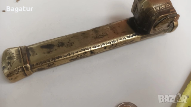 Османски бронзов девит,дивит,мастилница а