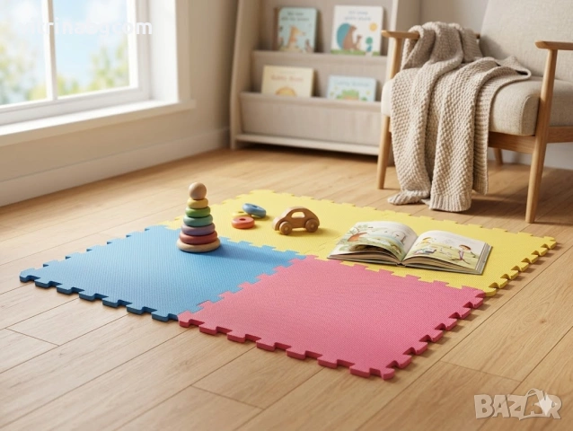 EVA Меки пъзел постелки (60x60 см, 1 см)