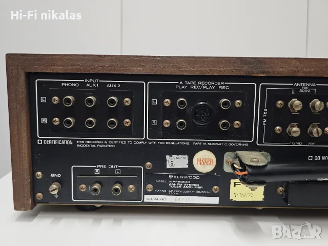 стерео усилвател ресийвър ретро Hi-Fi KENWOOD KR-5200, снимка 10 - Ресийвъри, усилватели, смесителни пултове - 55649912
