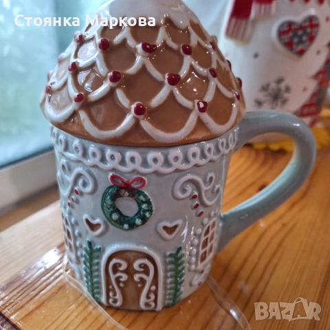 Керамична чаша-къщичка, снимка 6 - Декорация за дома - 54803096