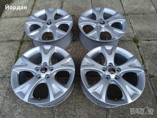 ОРИГИНАЛНИ джанти 17 ' цола 5x112 57,1 SKODA OCTAVIA / ШКОДА Октавия, снимка 2 - Гуми и джанти - 54846441