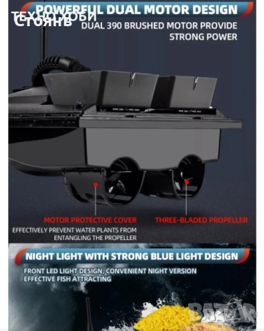 Лодка за захранка Flytec 2011-5 RC BaitBoat Промо, снимка 14 - Екипировка - 54556636