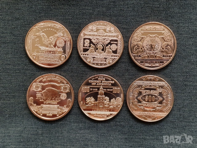 💵 1 oz медна монета, медно кюлче copper coin copper bar, снимка 8 - Нумизматика и бонистика - 55006561