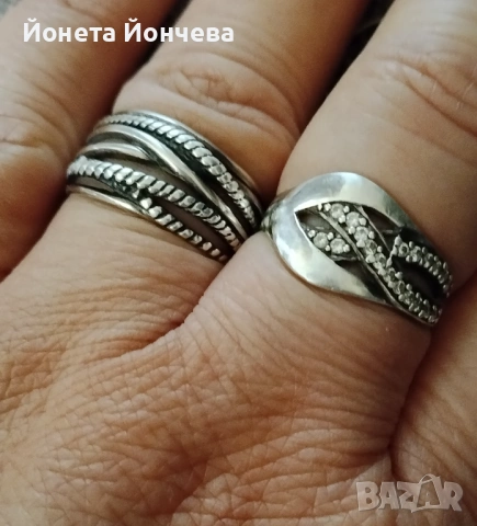 Сребърен пръстен, снимка 4 - Пръстени - 54514089