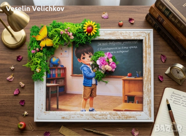 Ръчна изработка със скандинавски мъх на картини, снимки, пейзажи, снимка 4 - Декорация за дома - 54176956