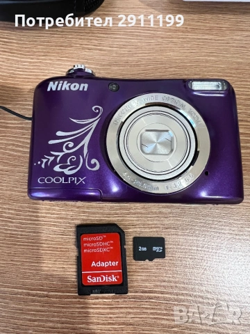 Фотоапарат Nikon 16Mp с подаръци, снимка 8 - Фотоапарати - 54242525