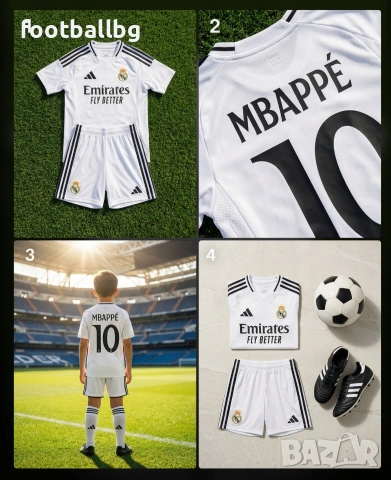 MBAPPE 10 ❤⚽️ детско юношески футболни екипи 🖤⚽️ REAL MADRID , снимка 3 - Футбол - 36245890