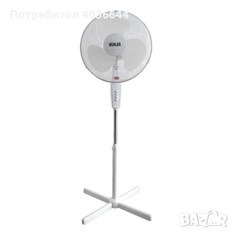 Вентилатор на стойка 16''Muhler, 40W, снимка 4 - Вентилатори - 55268372