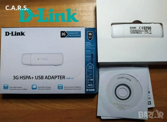 D-Link 3G HSPA+ USB Adapter DWM-157, снимка 2 - Мрежови адаптери - 54518733