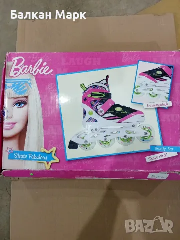 Детски ролери Barbie "Fabulous" (Регулируем размер 38-42) – Powerslide / Внос от Германия, снимка 2 - Ролери, кънки - 55623171