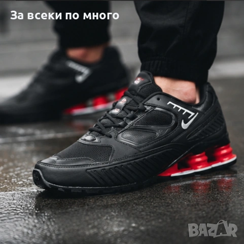 👟Nike Shox Enigma-Цвят Черно и Червено 