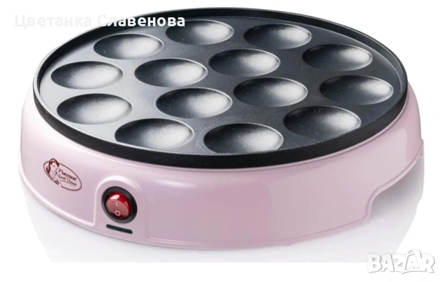 Машина за понички Bestron APFM700SDM Холандска мини пещ за палачинки , снимка 6 - Гофретници - 54712343