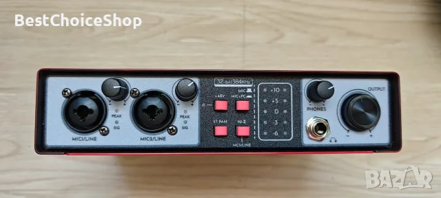 USB аудио интерфейс 2-in-2-out 32-bit/384kHz DSP 48V, домашно студио – NMX02, снимка 3 - Ресийвъри, усилватели, смесителни пултове - 55497244