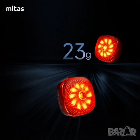 Задна SMART LED стоп светлина за велосипед IGPSPORT TL50, USB-C, IPX7, Bluetooth, снимка 4 - Аксесоари за велосипеди - 54165440