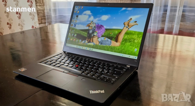 Продавам Гаранционнен Lenovo ThinkPad T14/IPSматFHDсKам/12x2.1ghzThr/16gb/nVme256gb/AmdRadeon/СветКB