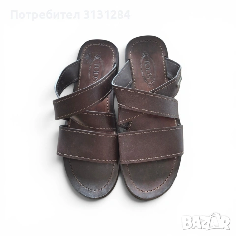 Оригинални кожени сандали / чехли Tod's (Тодс) 43 р– Естествена кожа 