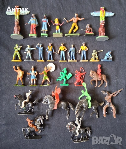 Лот Стари Играчки Фигурки Индианци Войници Моряци от Соца, снимка 4 - Колекции - 54195874