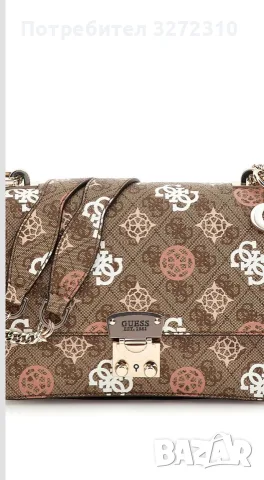 Дамска чанта Guess Eliette HWPS93 15210 бежова, снимка 7 - Чанти - 55381792