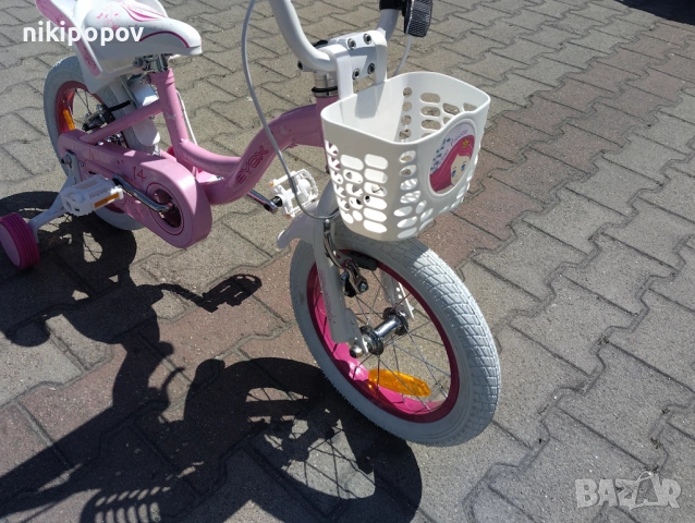 X Детски велосипед 14" FLOWER pinky, снимка 4 - Велосипеди - 54395013