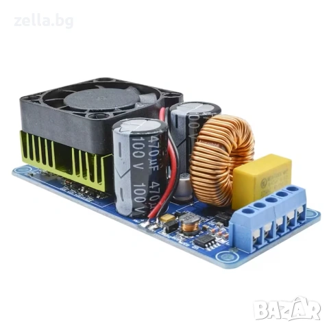 Моно усилвателен модул Клас D 500W IRS2092 – SNR 90dB, THD <0.1% | За субуфер 4-8 Ohm 10438, снимка 13 - Друга електроника - 54694730