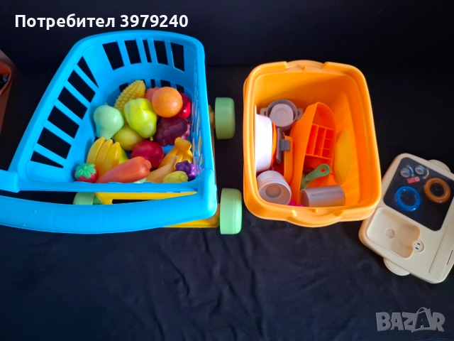 Кухня и количка за пазар с плодове и зеленчуци , снимка 2 - Играчки за стая - 55000695