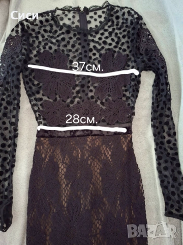 Прозрачна рокля с корсет на българската марка "Replica"/ Реплика, снимка 3 - Рокли - 54109990